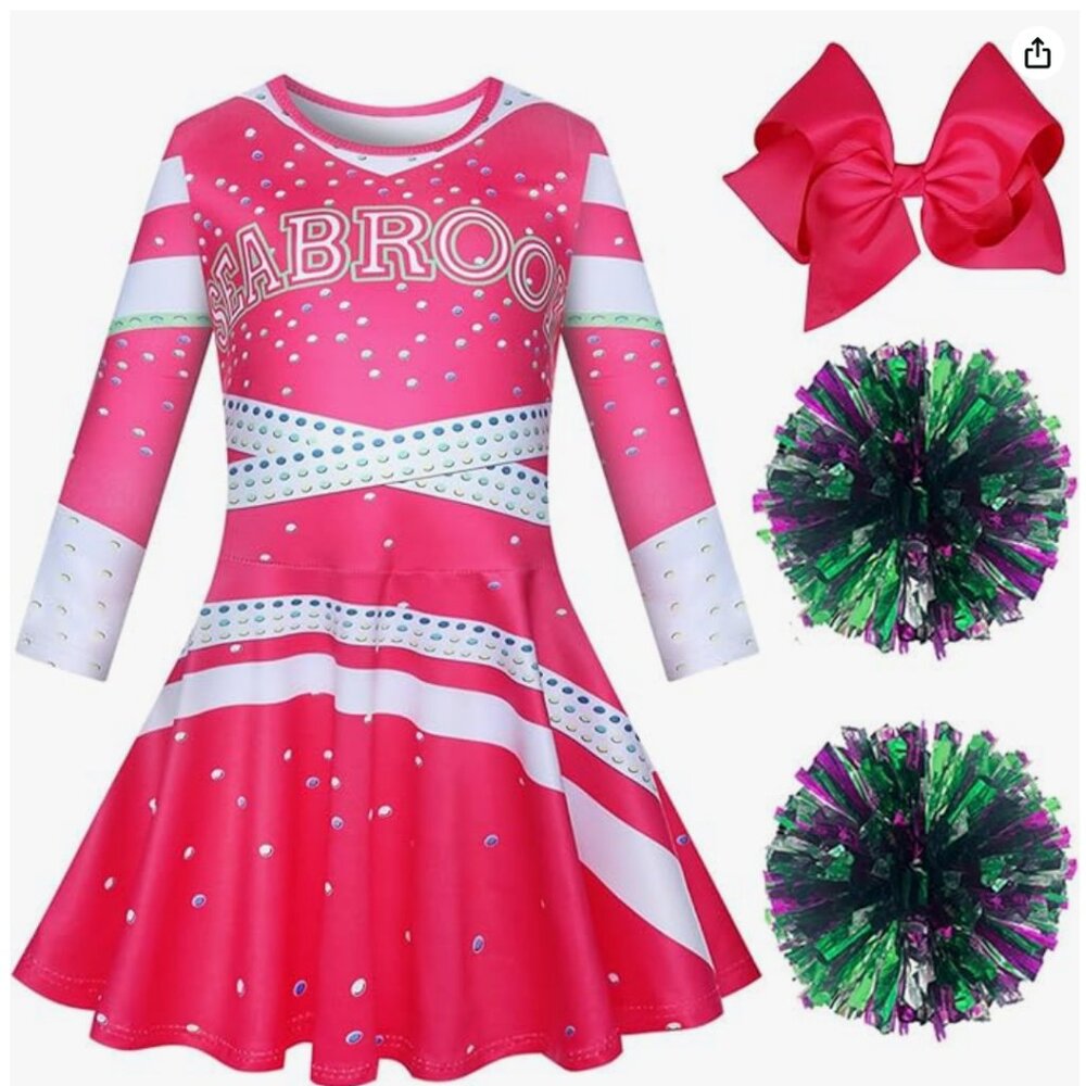 Zombies SEABROOK Cheerleader Costume for Girls -  size  8